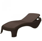 Keter Sezlong de gradina terasa piscina polipropilena spatar reglabil maro Keter Atlantic 197x74x36 cm stacabil (17199231521)