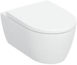  Set vas wc compact suspendat Geberit iCon Round TurboFlush cu capac inchidere lenta, alb (503.048.00.1)