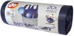 OTI Saci menajeri COMFORT+ cu manere, 20L, albastru, 30 buc. rola, parfum ocean, 021822 (021822)