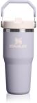 Stanley IceFlow Flip Straw 2.0 Tumbler sticlă termos din oțel inoxidabil Purple Dust 410 ml