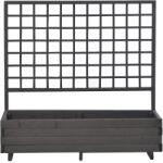  Gaspo Hellbrunn virágláda futtatóráccsal 136 cm x 140 cm x 37 cm vintage szürke