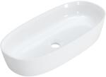 Ruvetti Ariela lavoar 59.4x27 cm ovale de blat alb DOL_AR5927 (DOLAR5927)