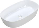 Ruvetti Ariela XL mosdótál 60x34 cm ovális mosdótálak fehér fényes DOL_ARXL6034 (DOLARXL6034)