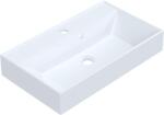 Ruvetti Cameron mosdótál 60x35 cm négyszögletes mosdótálak fehér fényes DOL_CAM60 (DOLCAM60)