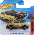 Mattel Hot Wheels: '70 Dodge HEMI Challenger aranysárga kisautó 1/64 - Mattel (5785/JJJ07) - innotechshop