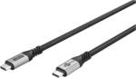 Goobay Cablu USB type C 240W 5A 80Gbits 16K60Hz/4K120Hz 1.5m brodat Negru, Goobay G74776 (G74776)