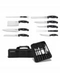 Masterpan Konyhai kés készlet táska tokban 10 db-os élező villa (MP-6052)