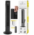 Mission Air Oszlopos ventilátor, fekete, 79cm magas, távirányító (Wentylator kolumnowy TOWER FAN Black 45W)