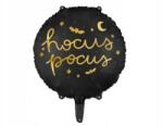 Party Deco Hocus Pocus Fólia lufi, 45 cm, fekete