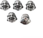  Charm Buddah 9x9x6 mm Otel Inoxidabil 316L (Inox) Pentru Bratari Handmade - 1 Buc