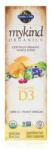  Mykind Organics Vegan D3 Oranic spray 1000 UI, Vitamina D3 spray, vanilie, 58 ml