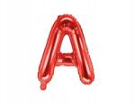 Party Deco fólia lufi, betű ''A'', 35cm, piros, fémes