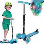 Evotools Gyerek Roller Háromkerekű Led Világító Kerekek Kék Könnyű Evo 2+ (1437638)