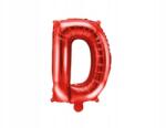 Party Deco Fólia lufi ''D'' betű, 35cm, piros Lufi