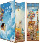 Tonecheer Puzzle 3D, Cotor de carte Travel with the Wind, lemn, Tonecheer, 143 piese