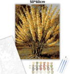  Napsütötte aranyvessző - számfestő készlet - 50×60 cm (Keret nélkül)