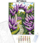  Pompás orgonaív - számfestő készlet - 80×100 cm (Keret nélkül)