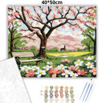  Tavaszi fa virágzása - számfestő készlet