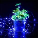  Micro LED декоративна лента с батерии 1м. , син цвят К22