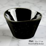 Ritzenhoff & Breker Порцеланова салатиера Flirt, елипса, черна 19 х 17 см. Ritzenhoff & Breker