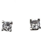 Flippy Cercei din Argint 925 cu Surub, Jolie Silver, Patrat cu Piatra Rotunda (teo-115417)