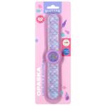 Starpak Rigla de cauciuc cu radiera, in forma de ceas, Starpak, 20 cm, Girl
