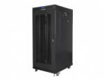 Lanberg Stand installation cabinet 19 27U 600x800 black perforated door LCD Lanberg (flat pack)