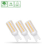 spectrumLED G9 LED-fényforrás, 4 W, szabályozható, Hideg fehér, 5 év garancia CW 6000K 460lm, WOJ14486_4W SpectrumLED (WOJ14486_4W)