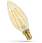 spectrumLED E14 LED-fényforrás, 2 W, filament, Meleg fehér WW 2400K 260lm, WOJ14070 SpectrumLED (WOJ14070)