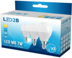 Kobi E14 LED-fényforrás, 7 W, Meleg fehér, 3-as kiszerelés WW K lm, KOBI-001287 KOBI (KOBI-001287)