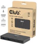 Club 3D Kvm kapcsoló, 2xUSB-C Hdmi, 4K60Hz, Pd 100W CSV-2512 (CSV-2512)