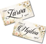  Nyomtatott fa tábla - Zárva-Nyitva 24, 3x13cm - pasztell rózsás - húsvéti és tavaszi dekorációhoz