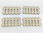  Natúr fa - Kicsi kerítés szett 4x8cm 4db/csomag - festéshez és dekorációhoz