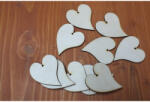  Natúr fa - Francia szív 4, 5cm 10db/csomag - koszorúhoz és asztaldíszhez