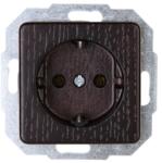 Kopp MILANO 2P+F süllyesztett fa dugalj, WENGE (5) (KOPP914837086)