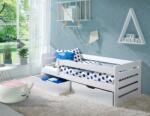 ArtBed Gyerekágy korláttal BELLA | fehér 80 x 180 cm