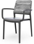 Keter DEPORTO kerti szék karfákkal | viharszürke / grafit (271507)