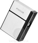  vd cigarettatartó+usb izzító fém ezüst 100*60*30mm