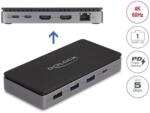 Delock USB Type-C 4K dokkolóállomás - kettős HDMI MST / USB / Gigabit LAN / PD 3.0 85 W (88271)