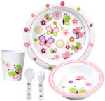 Brunner Butterfly 3+ gyerek étkező készlet fehér/rózsaszín