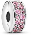 PANDORA Moments Colours 791817PCZ Rózsazsín pavé klip charm (Ag925/1000, 2, 4 g)