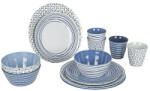 Bo-Camp Mix & Match 16 100% Melamine edénykészlet kék
