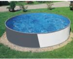 Azuro acélfalú kör medence szürke/fehér Ibizakék 3, 6x0, 9m (184105)