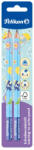 Pelikan Set 2 creioane grafit Jumbo Pelikan invata sa scrii, Albastre (807395/ALBASTRU)