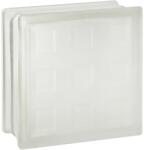 Fuchs Design Agora üvegtégla fehér két oldalon szatinált 19 cm x 19 cm x 8 cm