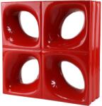 Fuchs Design Style'n Art Deko Daisy kerámia kő piros 24 cm x 24 cm x 8 cm