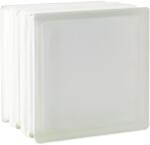 Fuchs Design Üvegtégla fehér tűzvédelem két oldalon szatinált 19 cm x 19 cm x 15 cm