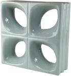 Fuchs Design Style'n Art Deko Daisy kerámia kő szürke 24 cm x 24 cm x 8 cm