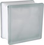 Fuchs Design Wolke üvegtégla fehér két oldalon szatinált 14, 5 cm x 14, 5 cm x 8 cm