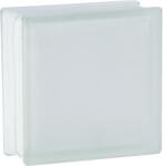 Fuchs Design Samba üvegtégla fehér két oldalon szatinált 19 cm x 19 cm x 8 cm